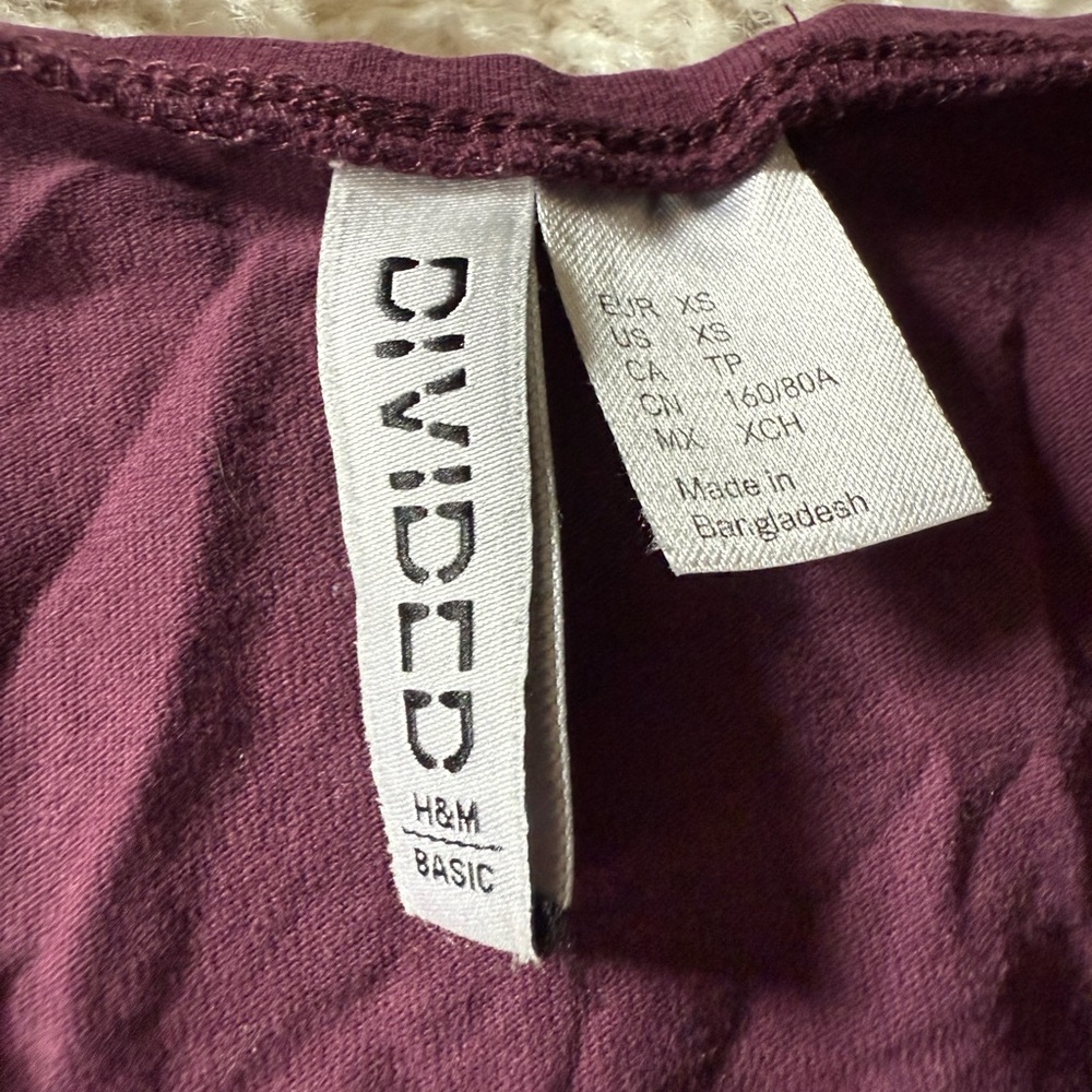 H&M Divided Basic Purple Top - image 4